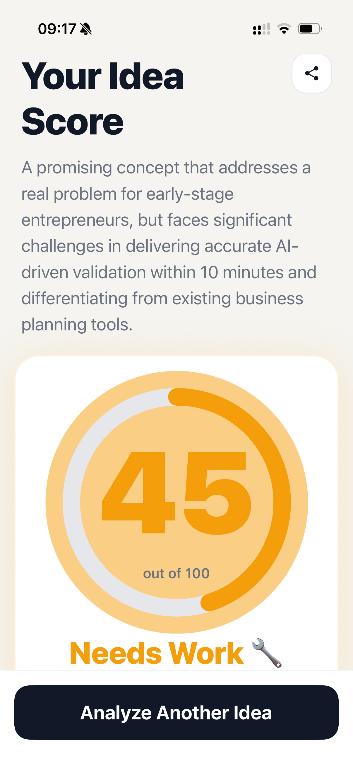 VibeThink app screenshot
