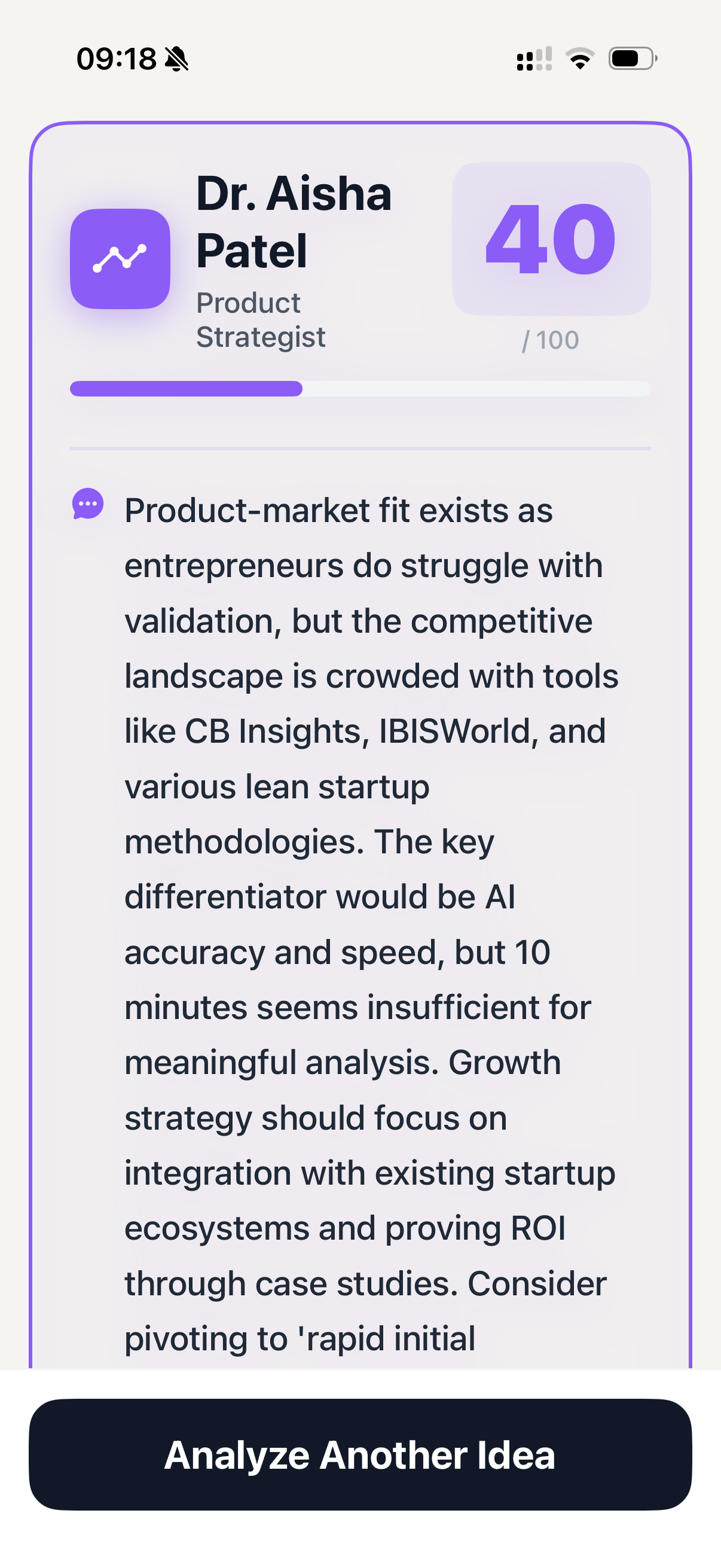 VibeThink app idea analysis and next steps